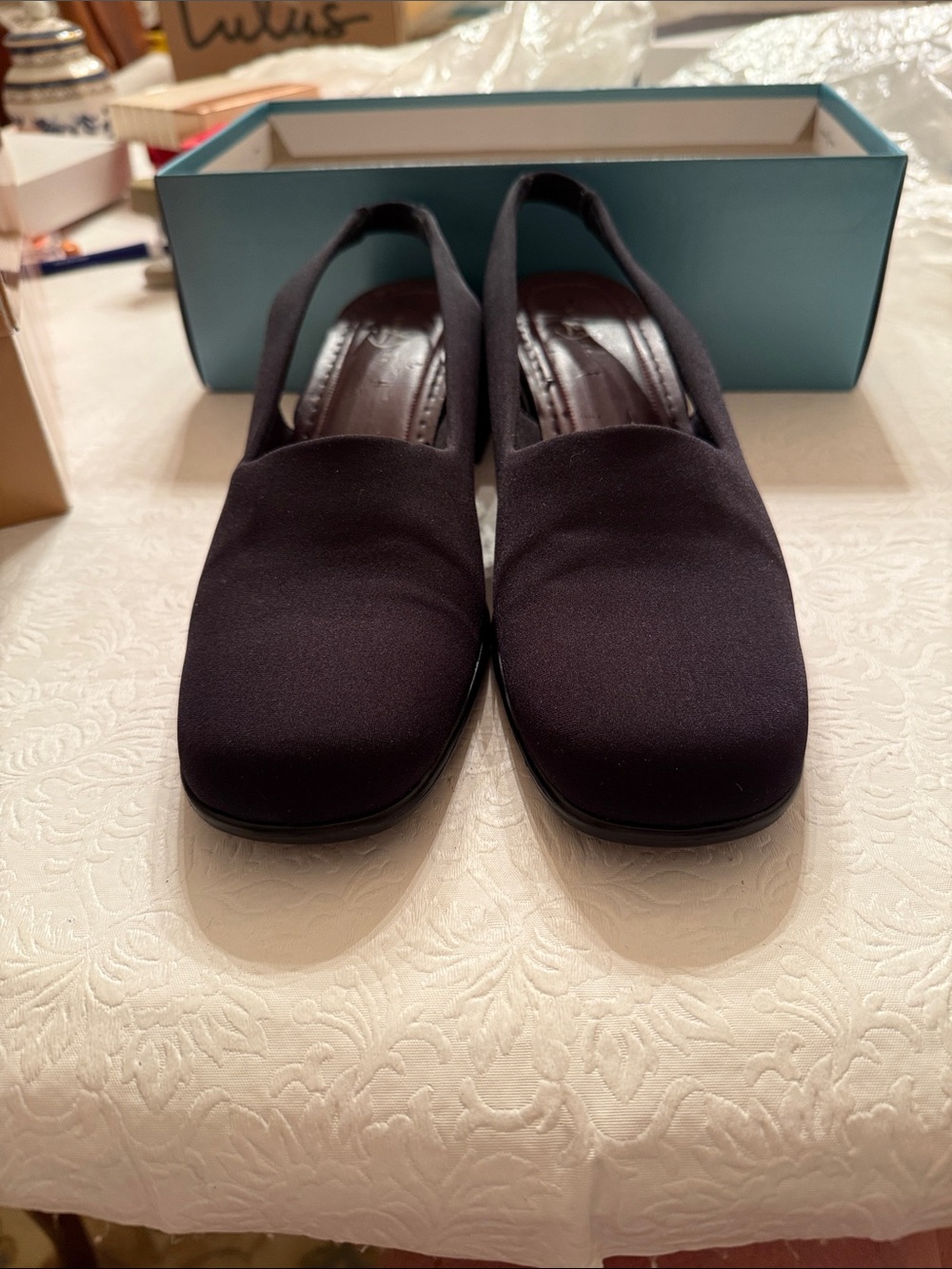 LifeStride Black Women's Slingback Heels